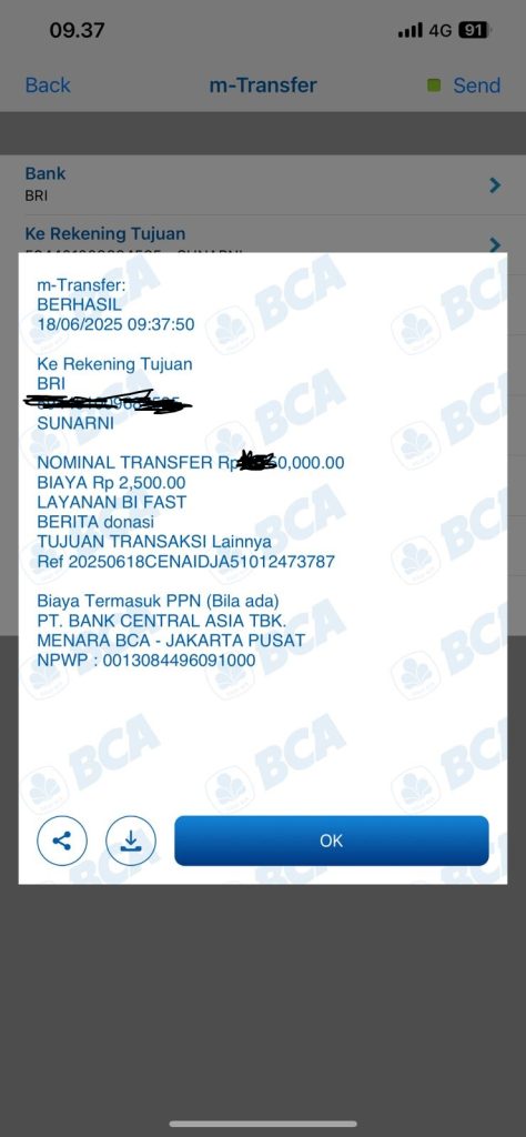 Puskom Pati Peduli - Membantu Anggota Puskom Pati Korwil Pati yang Terkena Musibah Buta