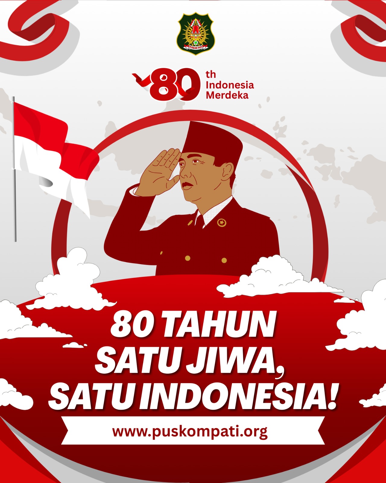 Puskom Pati Mengucapkan Dirgahayu Republik Indonesia, yang ke 80 - Satu Jiwa Satu Indonesia