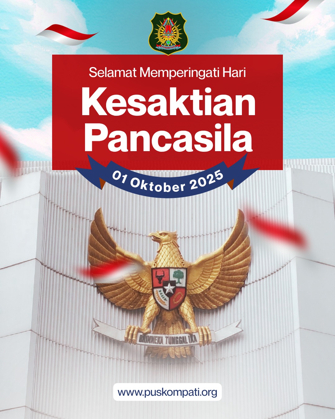 Keluarga Besar Puskompati Mengucapkan Selamat Memperingati Hari Kesaktian Pancasila 1 Oktober 2025