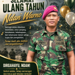 Selamat Ulang Tahun Ndan Suwarno, Semoga Senantiasa Sehat, Sukses dan Menjadi Teladan