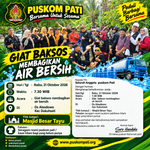 PUSKOM PATI Gelar Bakti Sosial di Ngrandu Alasdowo, Lanjutkan Aksi Berbagi Air Bersih