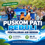 Puskom Pati Peduli Salurkan Bantuan Air Bersih di Desa Alasdowo, Kecamatan Dukuhseti, Pati